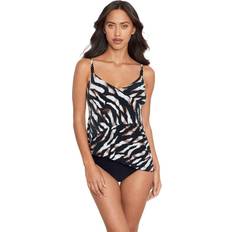 Magicsuit Zimbabwe Elsa Tankini Top Black/Brown Women's Swimwear Black