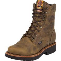 Justin Mens J-Max Lace Up 8in Work Boots 11.5D Brown