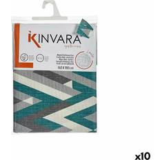 Kinvara Thin canvas Anti-stain Stripes Tablecloth Green