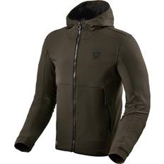 Rev'it! Parabolica Mens Motorcycle Hooded Jacket Dark Green