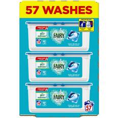 Fairy Non Bio Washing Liquid Capsules 19 Washes 3-pack