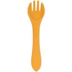 Baby Silicone Weaning Fork Ochre