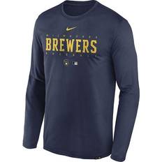 Nike Milwaukee Brewers Authentic Collection Legend Long Sleeve T-Shirt Navy Navy