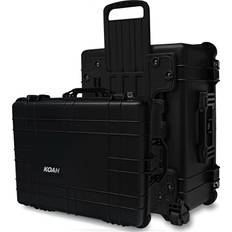 Koah Weatherproof Wheeled Hard Case with Customizable 25 x 20 x 12 Inch in Black Black