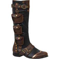 Ellie Steampunk Men's Boots Black/Brown