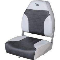 Black Rubber Boats Wise Traditional High Back Boat Seat SKU 610152