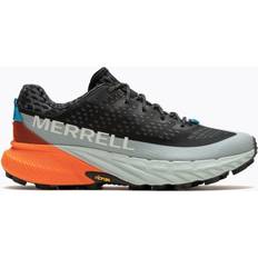 Merrell Men Running Shoes Merrell Agility Peak Trail running shoes Men's Black Tangerine