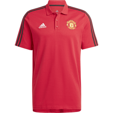 adidas Manchester United DNA Stripe Polo Red