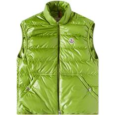 Recycled Fabric Vests Moncler Aube Down Vest - Green