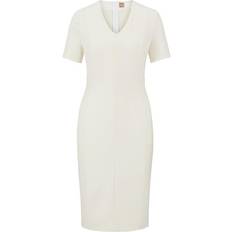 Hugo Boss Beige Dresses Hugo Boss Etuikleid DAMAISA