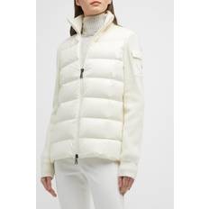 Moncler Puffer Knit Cardigan NATURAL