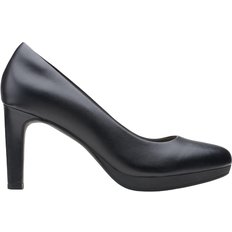 Cotton/Textile Heels & Pumps Clarks Ambyr Joy - Black Leather