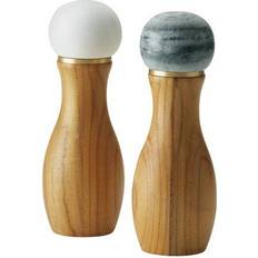 Anolon Pantryware Teakwood Marble Salt Pepper 2 Spice Mill