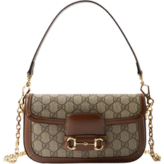 Roll Top Handbags Gucci Horsebit 1955 Shoulder Bag - Beige/Ebony