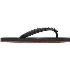 Christian Louboutin Slippers & Sandals Christian Louboutin Loubi Flip Donna Flat - Black