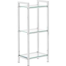 Glasses Book Shelves Premier Housewares 3 Tempered Book Shelf