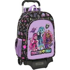 Monster High Skolerygsæk med Hjul Creep Sort 33 x 42 x 14 cm