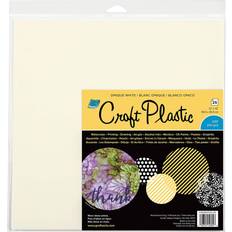 Grafix Plastic Sheets 12"X12" 25/Pkg-Opaque White .010, Multi