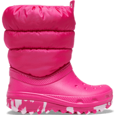 Pink Winter Shoes Children's Shoes Crocs Kid's Classic Neo Puff Boot - Candy Pink