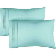 CGK Unlimited Queen Set of 2 Soft, Premium Pillow Case Blue