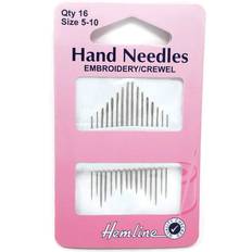 Hemline hand sewing needles: embroidery/crewel: all sizes