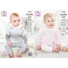 King Cole 5778 DK Pattern Baby Cardigan & Sweater