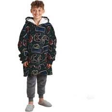 Dreamscene Game Remote Hoodie Blanket Soft Fleece Oversized Kids Throw