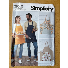 Simplicity Sewing Pattern Apron White