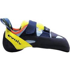 13.5 Climbing Shoes Evolv Shakra - Aqua/Neon Yellow