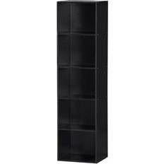 Hodedah HID25 BLACK Book Shelf