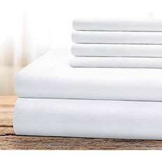 BYSURE Super Soft Bed Sheet White (266.7x259.1cm)