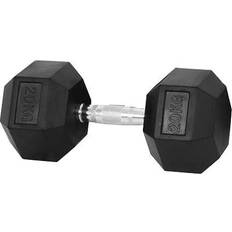 Mar Rubber Hex Dumbbells 20kg Single