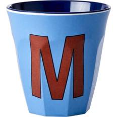 Rice Bluish Colors Melamin Alphabet Cup M melamin M