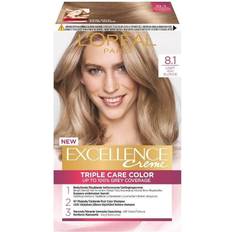 Smoothing Permanent Hair Dyes L'Oréal Paris Excellence Crème #8.1 Natural Ash Blonde