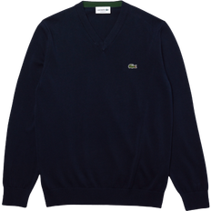 Lacoste Men's V-neck Sweater - Navy Blue