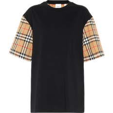 Burberry S T-shirts Burberry Vintage Check T-shirt - Black