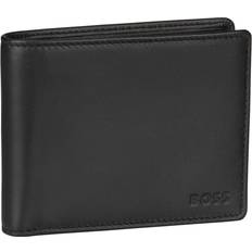Wallets & Key Holders Hugo Boss Asolo Leather Billfold Wallet with Logo Coin Pocket