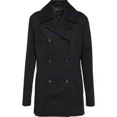 Toteme Double-Breasted Wool Jacket - Black