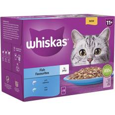 Cats - Wet Food Pets Whiskas 11+ Senior Pouches Jelly Saver Pack: Fish