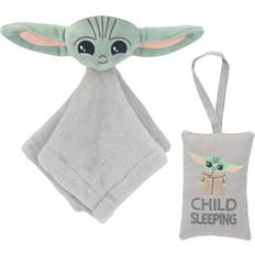 Lambs & Ivy Star Wars The Child/Baby Yoda Security Blanket/Door Pillow Gift Set