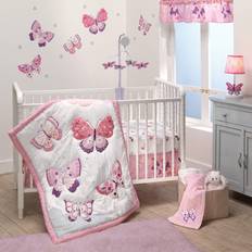 Bedtime Originals Butterfly Kisses Pink/Purple Baby Crib Set