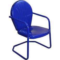 Blue Patio Chairs Northlight 34-Inch Retro Tulip Armchair
