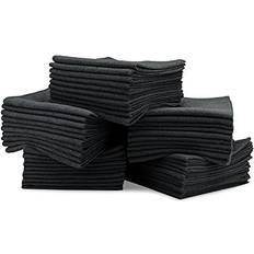 Black Cloths 16" economy all purpose microfiber towels - 50 reusable wash