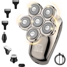 Sejoy 7D Head Shavers for Bald Upgraded 5-in-1 Razor Grooming Kit