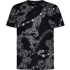 Versace Baroque Print Chain T-shirt - Black