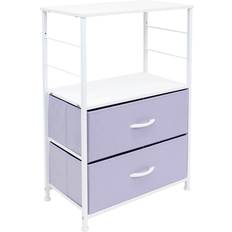 Purple Bedside Tables Sorbus Nightstand 2-Drawer Bedside Table