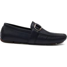 Aston Marc Men's Buckle Loafers, 10.5, Blue