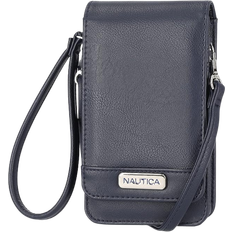 Wrist Strap Crossbody Bags Nautica Catalina Vegan Leather RFID Crossbody Bag - Indigo