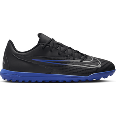 Faux Leather - Turf (TF) Football Shoes Nike Phantom GX Club Turf - Black/Hyper Royal/Chrome