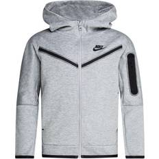 Nike Boy's Sportswear Tech Fleece - Dark Grey Heather/Black (CU9223-063)